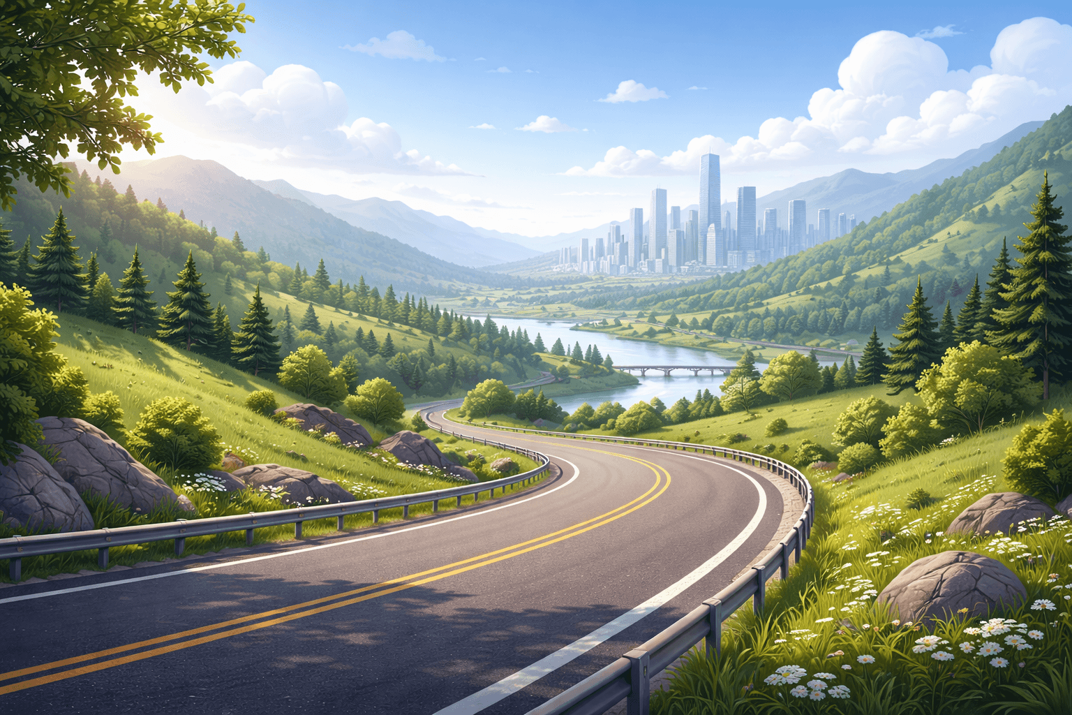 Paisagem na pagina de login